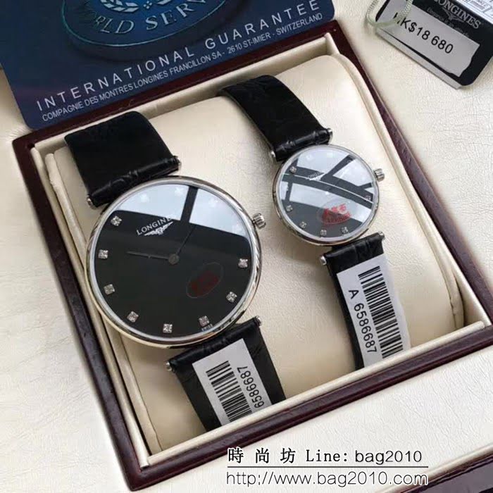 LONGINES浪琴 經典嘉嵐系列 情侶對表 WSS1229